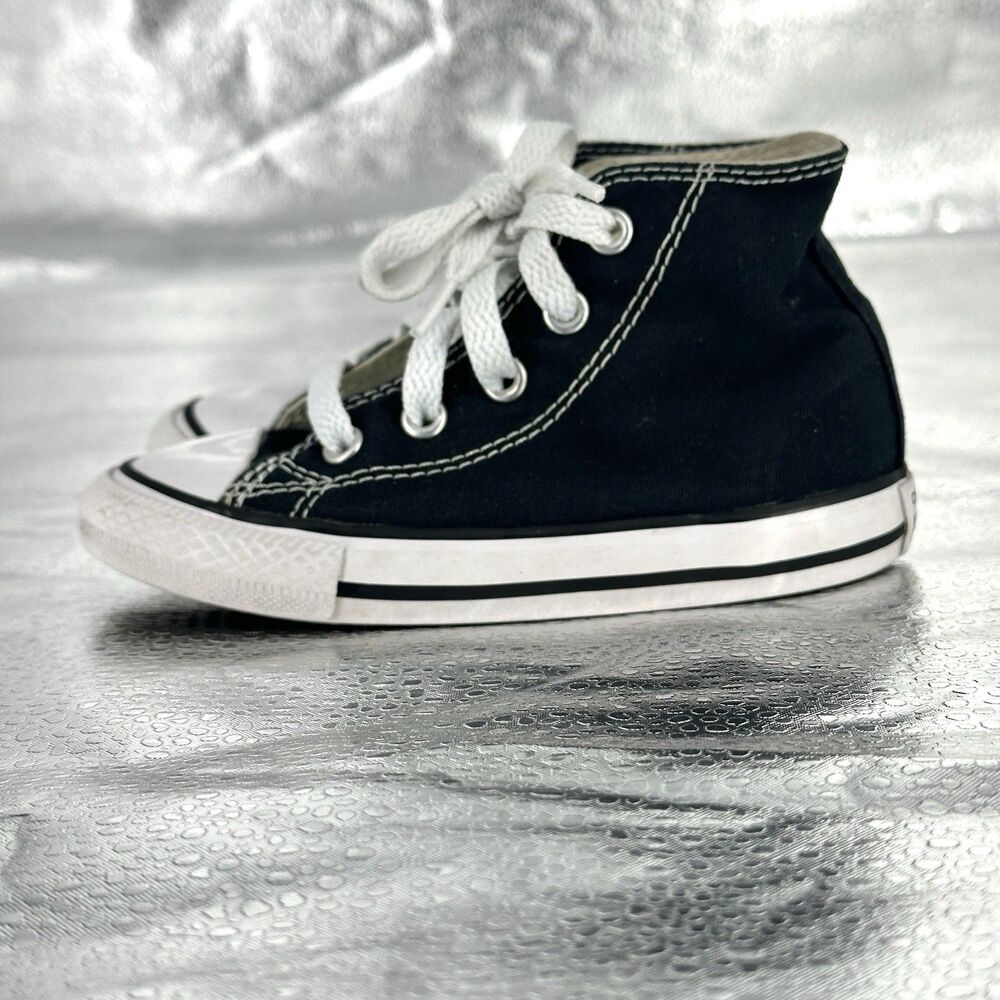 Converse Chuck Taylor All Star Hi Toddler Black/White Shoe Size 7C 7J231 - Picture 5 of 12